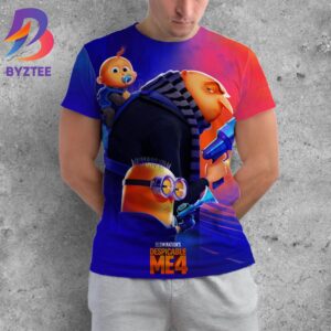 Offical Poster Despicable Me 4 Illuminations Only In Theaters July 3rd 2024 All Over Print Shirt