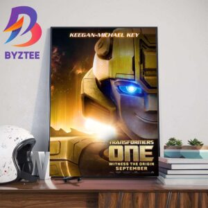 Official Character Poster Keegan-Michael Key As B-127 Bumblebee in Transformers One Witness The Origin Home Decor Poster Canvas