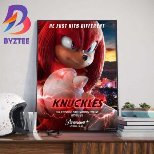 Official New Poster For The Knuckles Series He Just Hits Different Wall Decor Poster Canvas