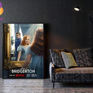 Official Poster Bridgerton Season 3 From Shondaland Even A Wallflower Can Bloom Netflix Home Decor Poster Canvas
