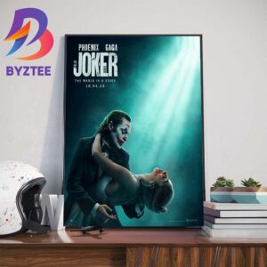 Official Poster Joker Folie a Deux 2024 Joker 2 The World Is A Stage With Starring Joaquin Phoenix And Lady Gaga Wall Decor Poster Canvas