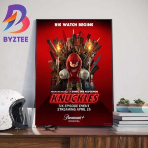Official Poster Knuckles His Watch Begins From The World Of Sonic The Hedgehog Home Decor Poster Canvas