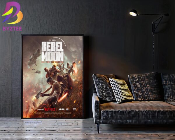 Official Poster Rebel Moon Part Two The Scargiver A Zack Snyder Film Only On Netflix April 19th 2024 Home Decor Poster Canvas