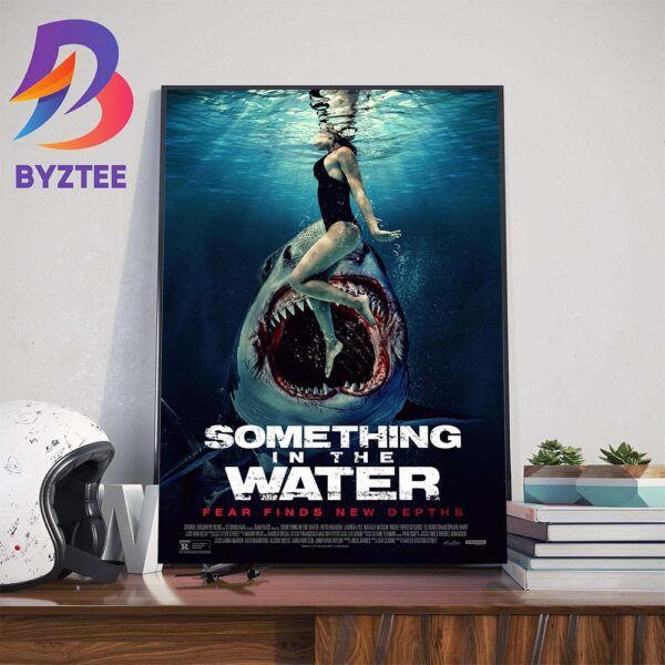 Official Poster Something In The Water Fear Finds New Depths Home Decor Poster Canvas