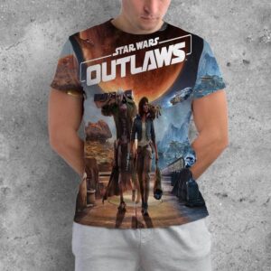 Official Poster Star Wars Outlaws Release August 30th 2024 All Over Print Shirt