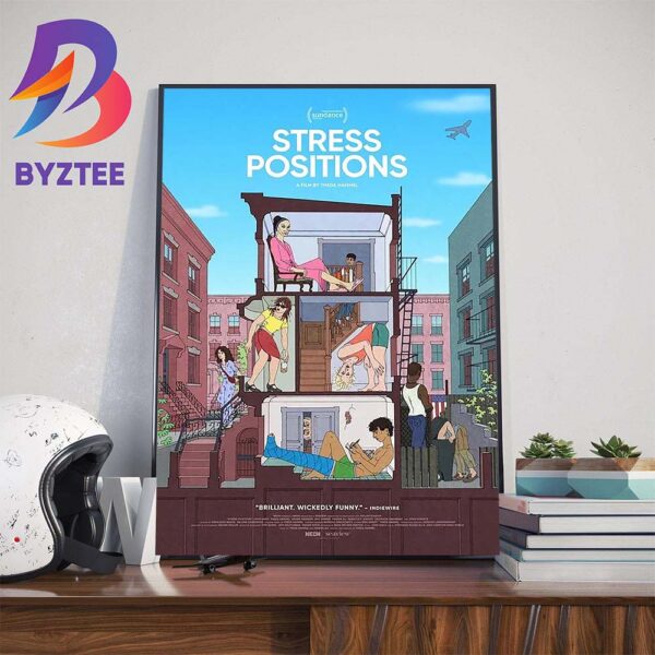 Official Poster Stress Positions Wall Decor Poster Canvas
