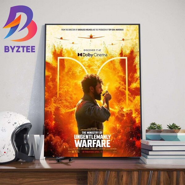 Official Poster The Ministry Of Ungentlemanly Warfare In Theaters April 19th 2024 Home Decor Poster Canvas