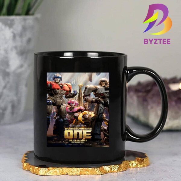 Official Poster Transformers One Witness The Origin Only In Theatres September 2024 Ceramic Mug