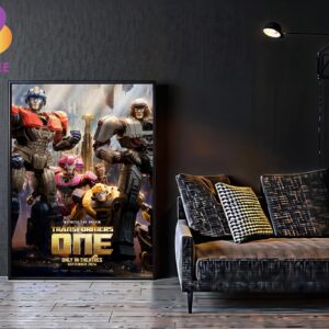 Official Poster Transformers One Witness The Origin Only In Theatres September 2024 Home Decor Poster Canvas
