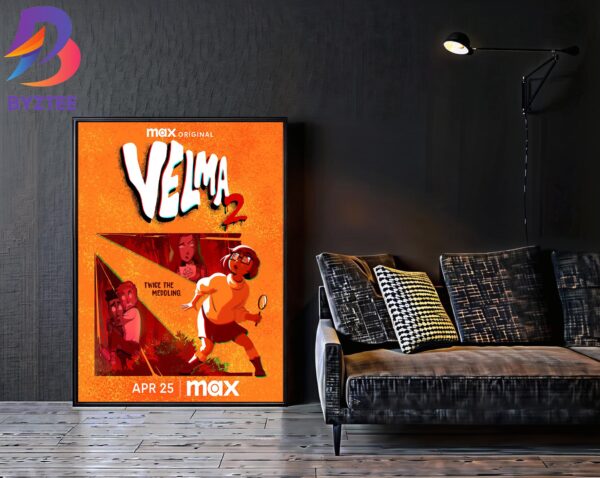 Official Poster Velma Season 2 Twice The Meddling April 25th 2024 Home Decor Poster Canvas
