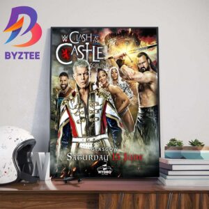 Official Poster WWE Clash At The Castle Scotland Wall Decor Poster Canvas