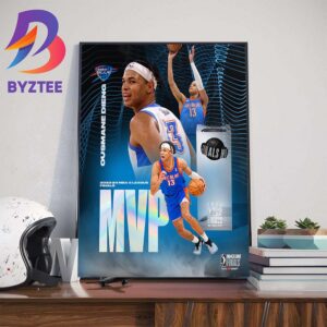 Oklahoma City Blue Ousmane Dieng Is The 2023-2024 NBA G League Finals MVP Home Decor Poster Canvas