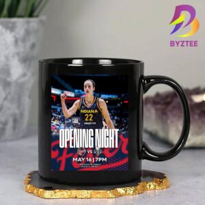 Opening Night Indiana Fever Vs New York Liberty Caitlin Clark First WNBA Game At Gainbridge Fieldhouse May 16th 2024 Ceramic Mug