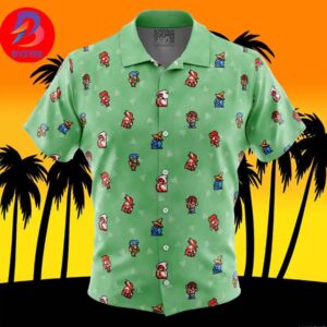 Original Final Fantasy Pattern For Men And Women In Summer Vacation Button Up Hawaiian Shirt