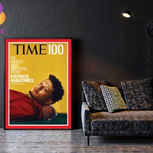 Patrick Mahomes Has Been Named One Of Times Most Influential People Of 2024 Home Decor Poster Canvas
