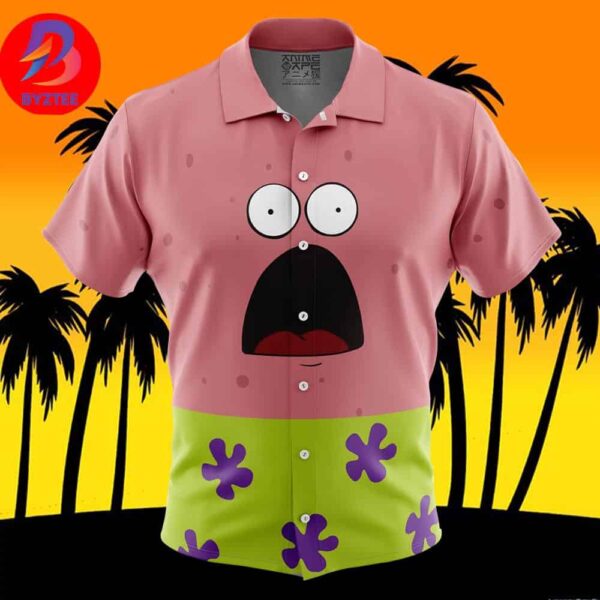 Patrick Star Spongebob SquarePants Nickelodeon For Men And Women In Summer Vacation Button Up Hawaiian Shirt