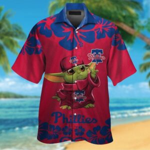 Philadelphia Phillies Baby Yoda Tropical Aloha Hawaiian Shirt For Men And Women