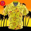Pikachu Pokemon For Men And Women In Summer Vacation Button Up Hawaiian Shirt