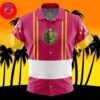 Pink Ranger Mighty Morphin Power Rangers For Men And Women In Summer Vacation Button Up Hawaiian Shirt