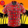 Piranha Plant Super Mario Bros For Men And Women In Summer Vacation Button Up Hawaiian Shirt