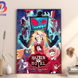 Poster For Movie On Amazon Prime Season 2 Hazbin Hotel Home Decor Poster Canvas