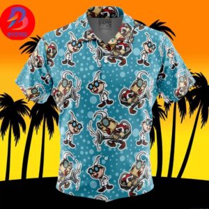 Prof E Gadd Super Mario Bros For Men And Women In Summer Vacation Button Up Hawaiian Shirt