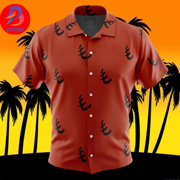 Red Pattern Saitama One Punch Man For Men And Women In Summer Vacation Button Up Hawaiian Shirt