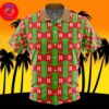 Red Ranger Ninjetti Mighty Morphin Power Rangers For Men And Women In Summer Vacation Button Up Hawaiian Shirt