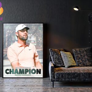 Scottie Scheffler Is A Masters Champion Once Again 2024 PGA Tour Home Decor Poster Canvas