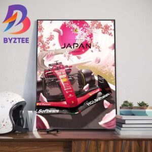 Scuderia Ferrari F1 Team Race Week at Suzuka Circuit Japanese GP Wall Decor Poster Canvas