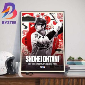 Shohei Ohtani Is The Most MLB Home Runs By A Japanese Born Player Home Decor Poster Canvas