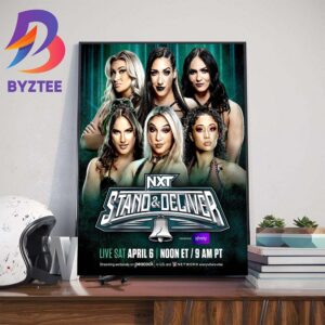 Six-Woman Tag Team Match at WWE NXT Stand And Deliver April 6th 2024 Home Decor Poster Canvas