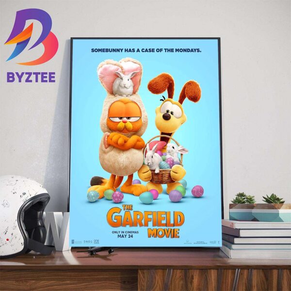 Somebunny Has A Case Of The Mondays The Garfield Movie New Poster Wall Decor Poster Canvas
