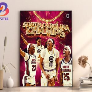 South Carolina Finishes 38-0 2024 National Champion Congratulation Home Decor Poster Canvas