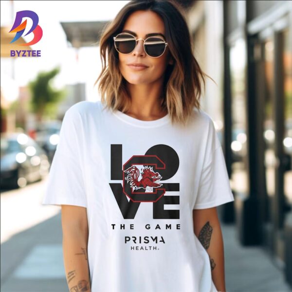 South Carolina Gamecocks 2024 Big Logo LOVE The Game Prisma Health Unisex T-Shirt