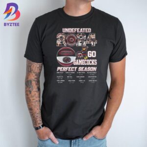 South Carolina Gamecocks 2024 Perfect Season With Signatures And Image Memory Unisex T-Shirt