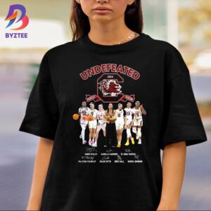 South Carolina Gamecocks 2024 Undefeated Perfect Season Special Players And Coach Signatures Unisex T-Shirt