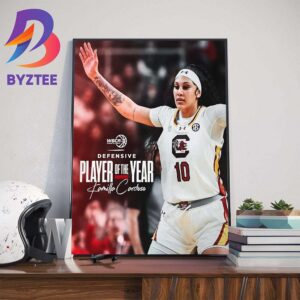 South Carolina Gamecocks Womens Basketball Kamilla Cardoso Is The WBCA Defensive Player Of The Year Home Decor Poster Canvas