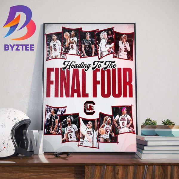 South Carolina Womens Basketball Heading To The NCAA Final Four March Madness Wall Decor Poster Canvas