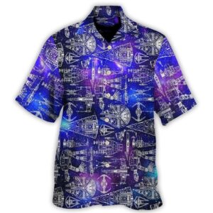 Space Ships Star Wars Galaxy Tropical Aloha Hawaiian Shirt For Men And Women