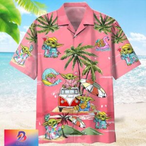 Star Wars Baby Yoda Perfect For Your Family Summer Beach Tropical Aloha Hawaiian Shirt For Men And Women