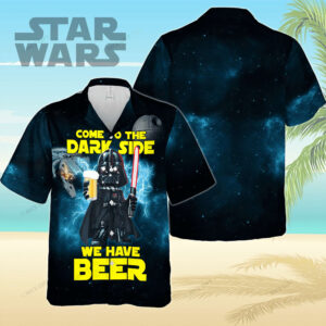 Star Wars Darth Vader Come To The Dark Side We Have Beer Tropical Aloha Hawaiian Shirt For Men And Women