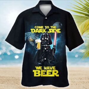 Star Wars Darth Vader Dark Side Beer Tropical Aloha Hawaiian Shirt For Men And Women