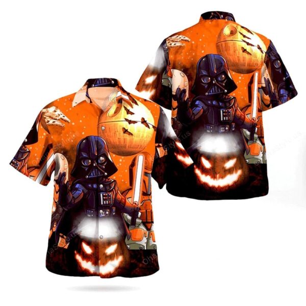 Star Wars Darth Vader Halloween Trendy Tropical Aloha Hawaiian Shirt For Men And Women