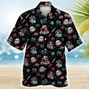 Star Wars Darth Vader Storm Trooper Dark Side Tropical Aloha Hawaiian Shirt For Men And Women