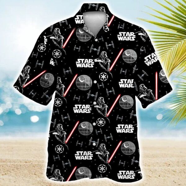Star Wars Darth Vader With Light Saber Tropical Aloha Hawaiian Shirt For Men And Women