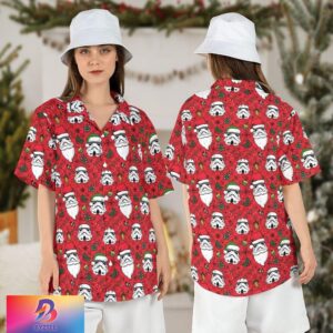 Star Wars Santa Stormtrooper Xmas Lights Tropical Aloha Hawaiian Shirt For Men And Women