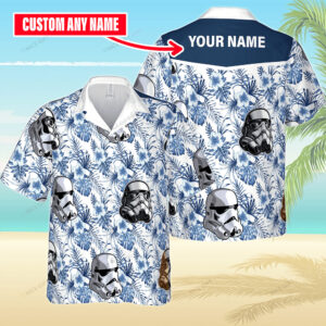 Star Wars Stormtrooper Personalized Tropical Aloha Hawaiian Shirt For Men And Women