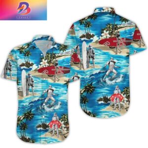 Stormtrooper Surfing Star Wars Trendy Perfect Gifts For Your Loved Ones Tropical Aloha Hawaiian Shirt For Men And Women
