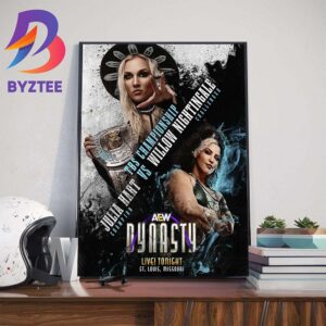 TBS Championship Julia Hart vs Willow Nightingale At AEW Dynasty Home Decor Poster Canvas